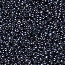Miyuki rocailles Perlen 11/0 - Gunmetal 11-451